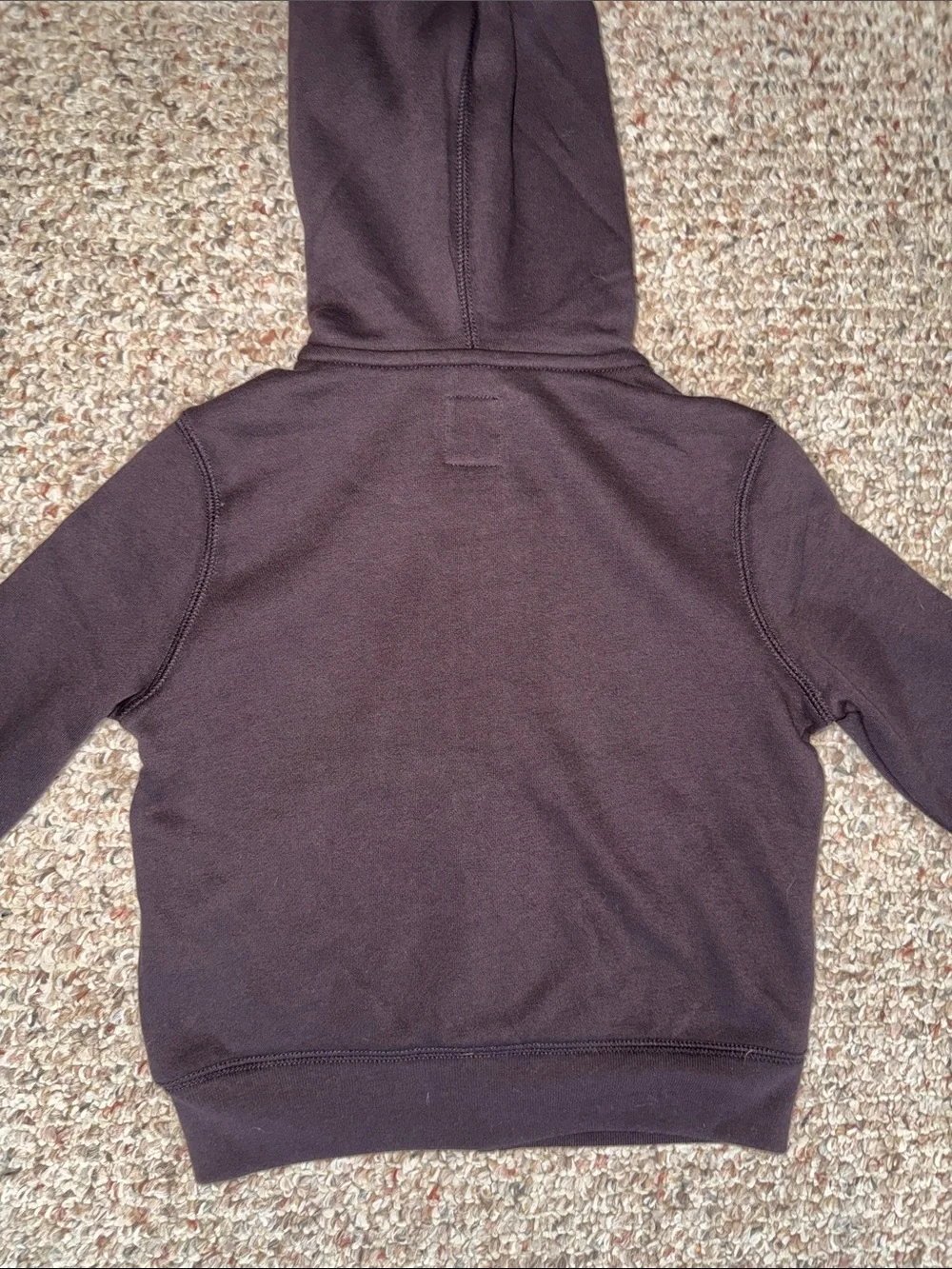 GAP Kids Brown Logo Black Hooded Zip Sweatshirt- 4T